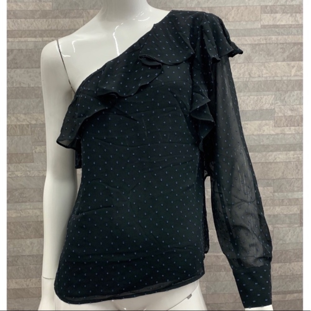 Avec Les Filles One Shoulder Blouse NWT - Picture 5 of 7